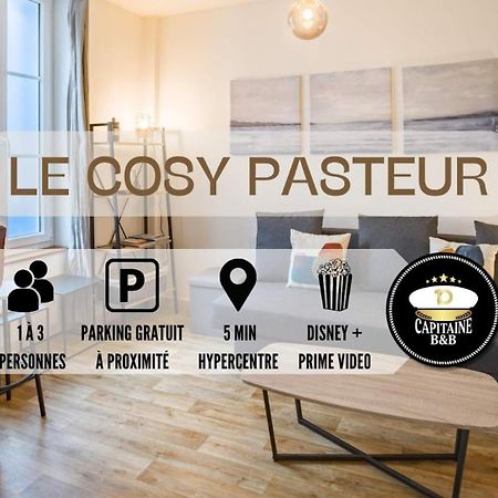 Le Cosy Pasteur 5 Min Hypercentre Parking Public Gratuit A Proximite Apartment Troyes Luaran gambar
