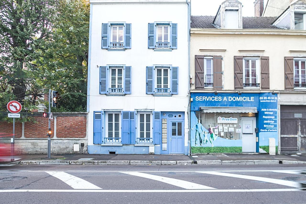 Le Cosy Pasteur 5 Min Hypercentre Parking Public Gratuit A Proximite Apartment Troyes Luaran gambar
