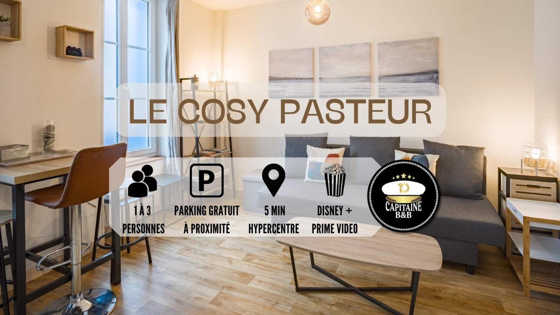 Le Cosy Pasteur 5 Min Hypercentre Parking Public Gratuit A Proximite Apartment Troyes Luaran gambar
